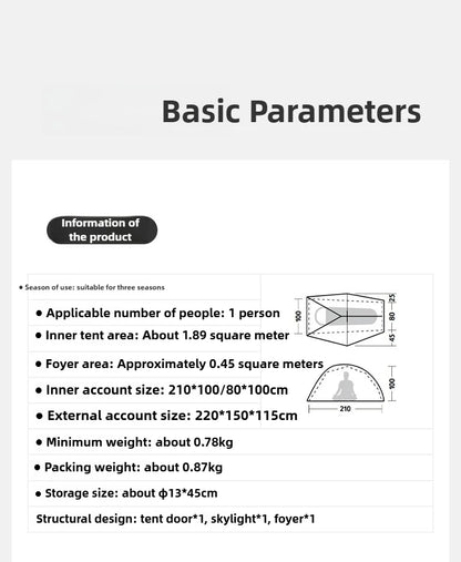 Naturehike Star Trail EXT Hiking Tent Outdoor Camping Overnight Rainstorm Protection Wild Camping Tent