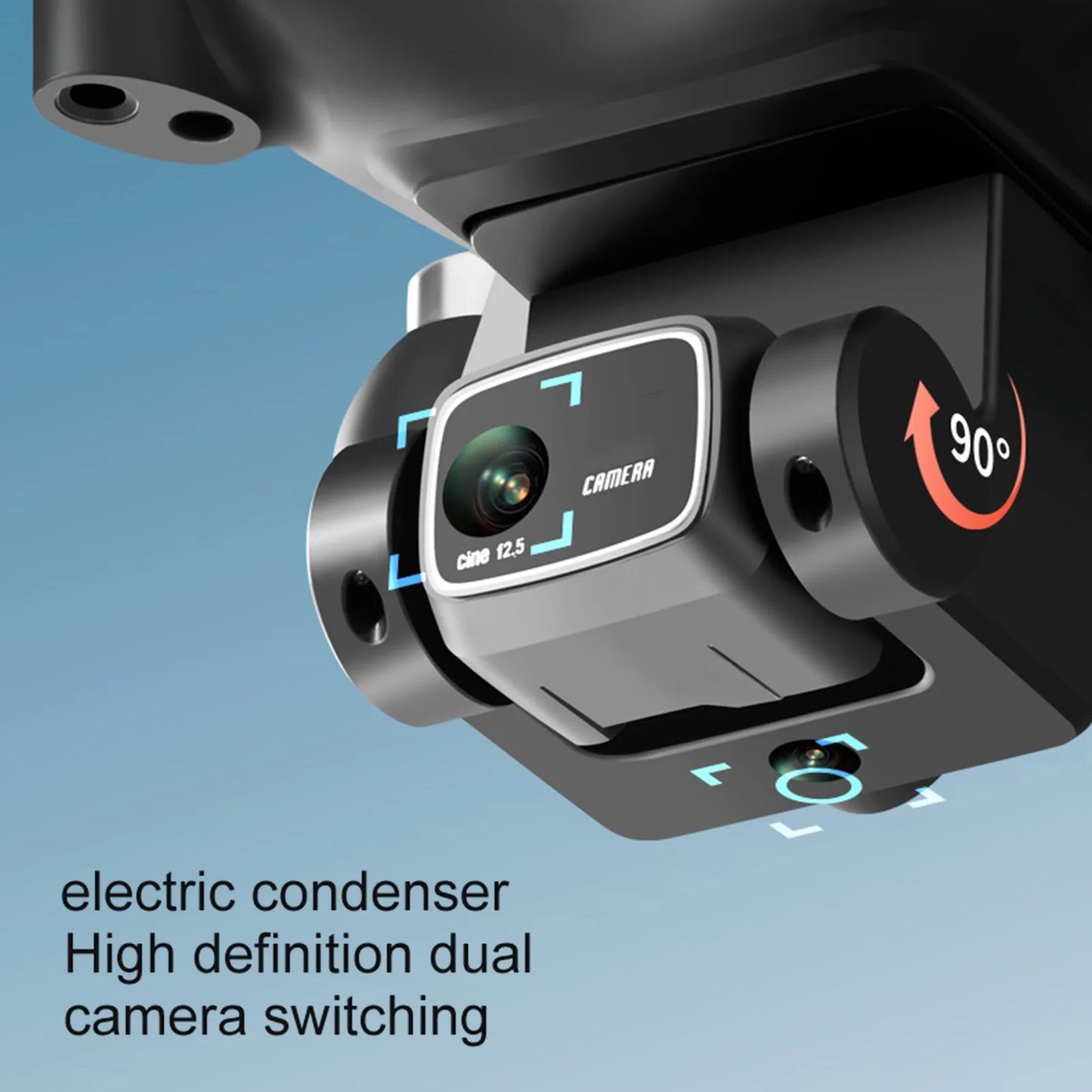 Remote Control Drone 4K Dual Camera Obstacle Avoidance Brushless Motor RC Quadcopter Drone with Storage Bag for Kids Adults