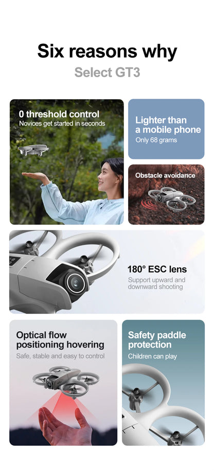 2025 Drone 8K GT3 RC 5G Professional HD Aerial Photography Obstacle Avoidance Remote Control Aircraft Dual Camera Quadcopter Toy