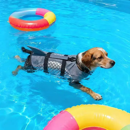 Dog Life Jacket Tear Resistant Dog Life Vest with Rescue Handle Pet Safety Swimsuit Small and Medium-sized Dog Life Jacket