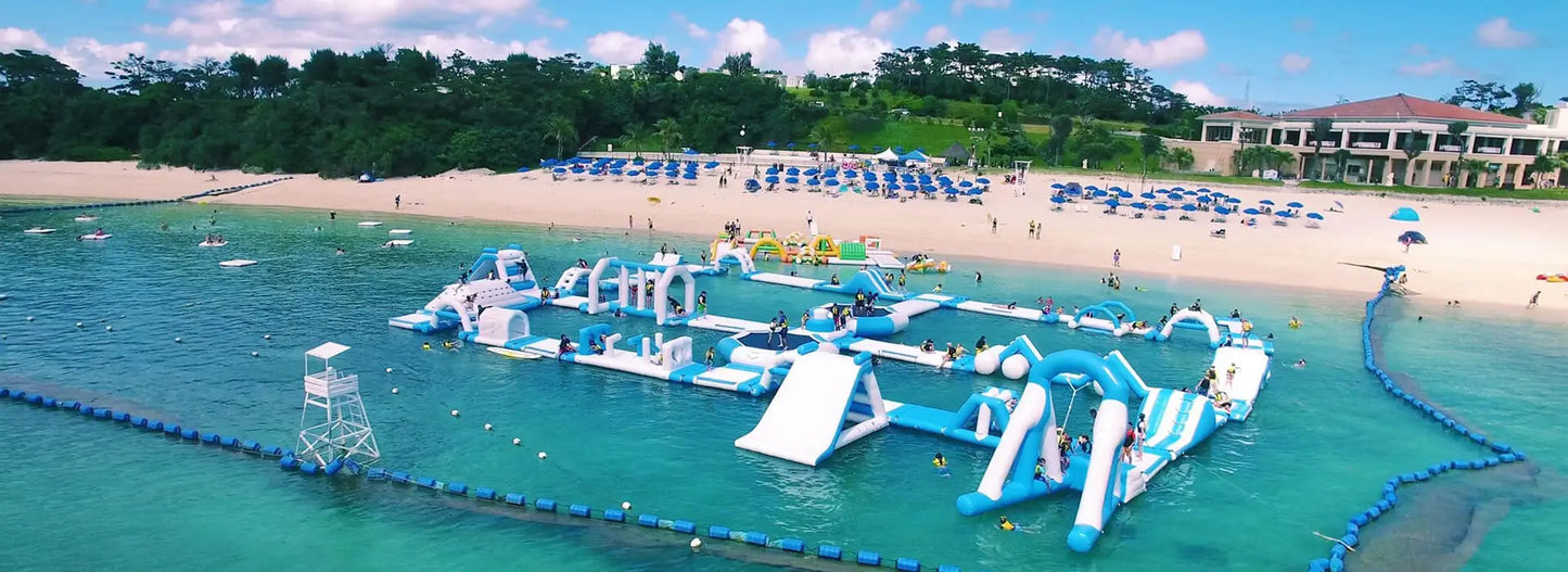 Commercial Water Park Waterslide Inflatable Kids Slide Pvc Toy Custom Inflatable Multiple Slides Children Water Slide With Pool