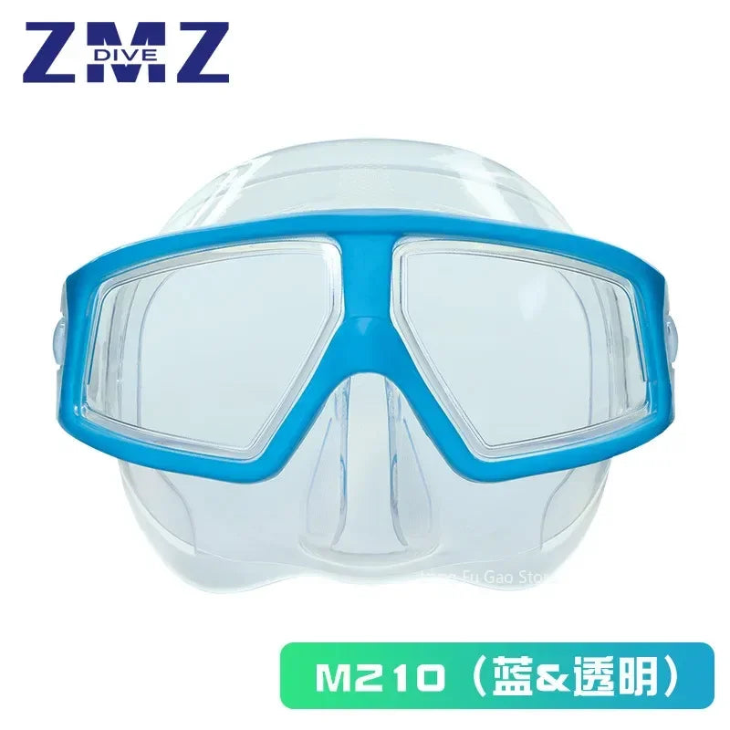Freediving Mask Half Face Light Weight Low Volume Free Diving Goggles Silica Gel Diving Equipment