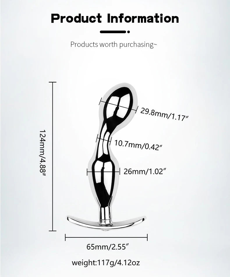 Metal Anchor Base Anal Plug outdoor Butt Plug Stainless Dildos Women'S Vaginal Plug Adult Couple Gay Masturbating Intimate Toys