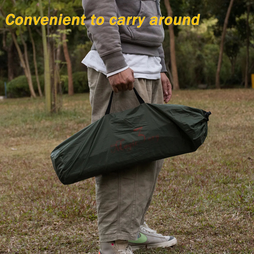 1-2 Person Outdoor Camping Shelter Tent for Carp Fishing Bivvy Hunting Travel Adventure Quick Erect Waterproof Rainproof Green