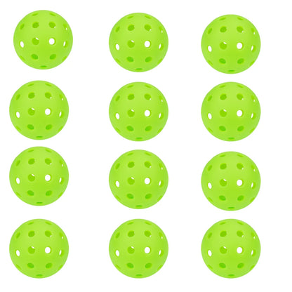 3/6/12pcs Indoor Pickleball Balls 26 Holes Colorful and Durable Pickleballs 72mm Training Ball Practice Competition Pickleball