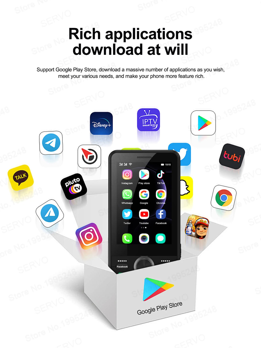 2025 New 4G Network Android Smart Phone 3.5" Screen 2 SIM Dual Camera Android 8.1 2+16GB WIFI GPS Play Store Mobile Phone Type-C