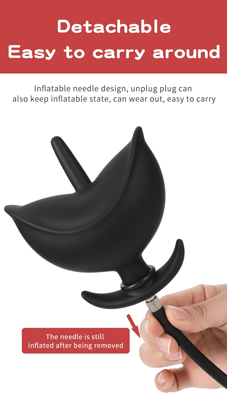 Adult Products Dildo for Anal Toy Expandable Butt Plug Silicone Massager Sex Toy for Women Men Inflatable Anal Plug Backyard Toy