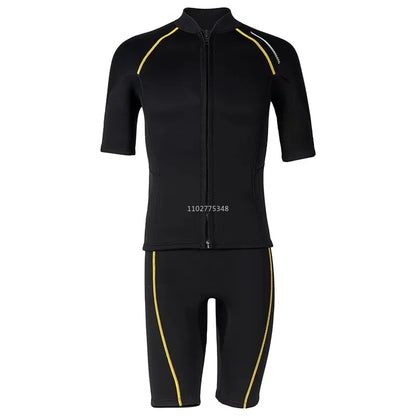 1.5MM Wetsuits for Mens Womens Front Zip Diving Suits Neoprene Short Sleeve Wet Suit for Surfing Diving Swimming Snorkeling