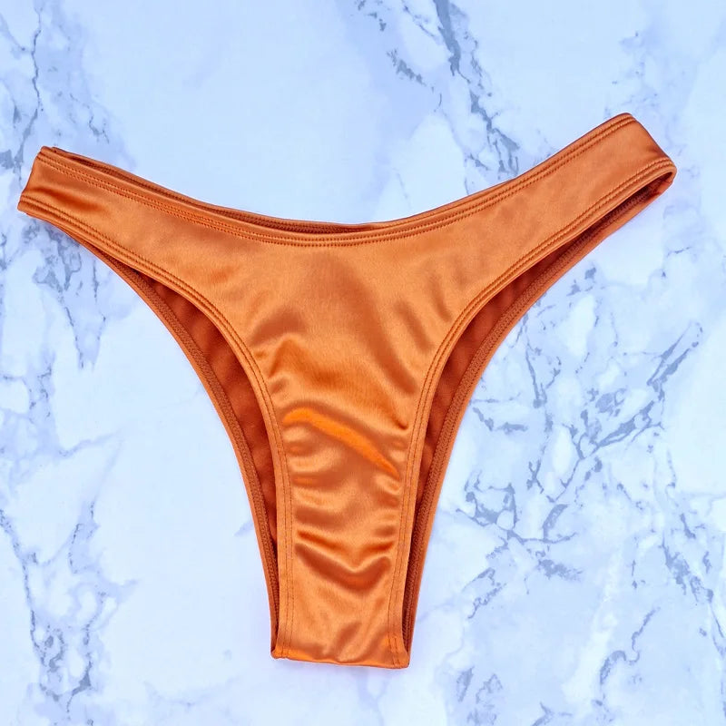 High Waist Swimsuit Women Push Up Beachwear Sexy Bandeau Bathing Suit Maillot De Bain Femme Bikini Summer Swimwear Women