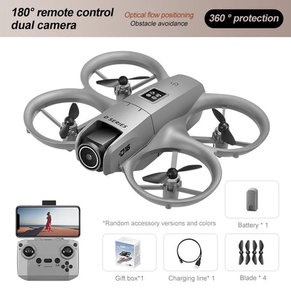 NEW Drones D16 GPS 8K Professional HD 180° Dual Camera 5G WIFI Brushless Motors Obstacle Avoidance FPV Foldable Quadcopter Drone