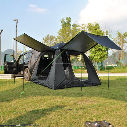 Tent for Camping, 6-Person Car Camping  Tailgate Tent for Outdoor, Easy Set up with Canopy