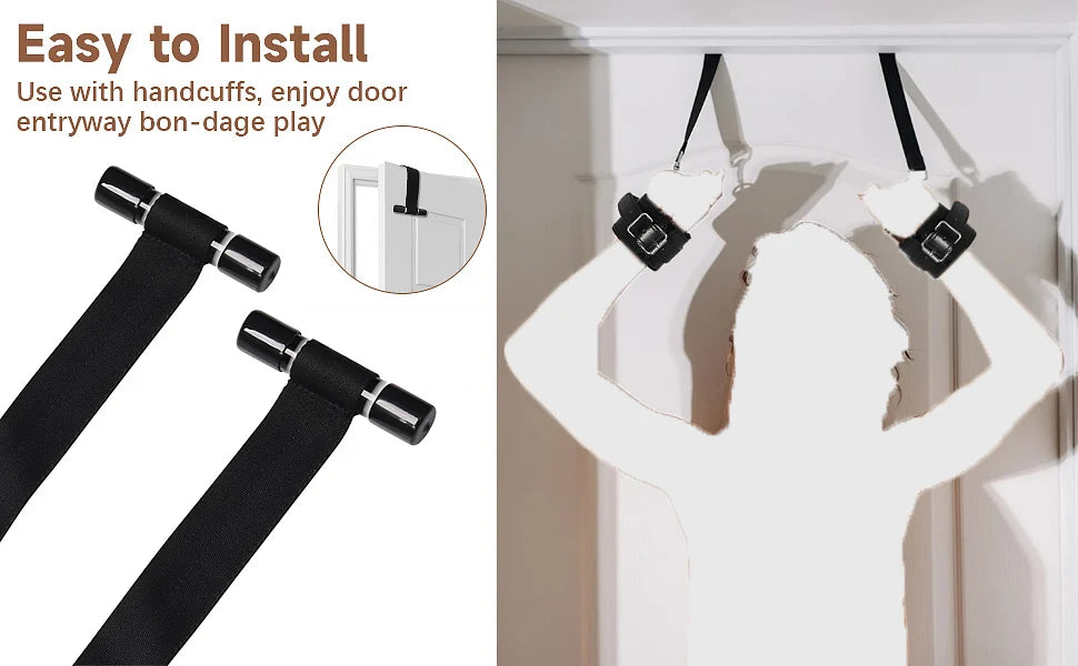 Hanging Sex Door Swing BDSM Sex Toys for Couples Fetish SM Bondage Restraints Adults Games Sex Furniture Swings Over The Door