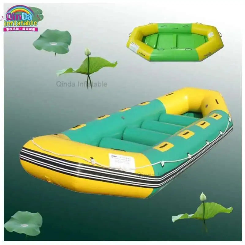 Water Paddle Boat PVC Tarpaulin Inflatable Surfing Board For Rental