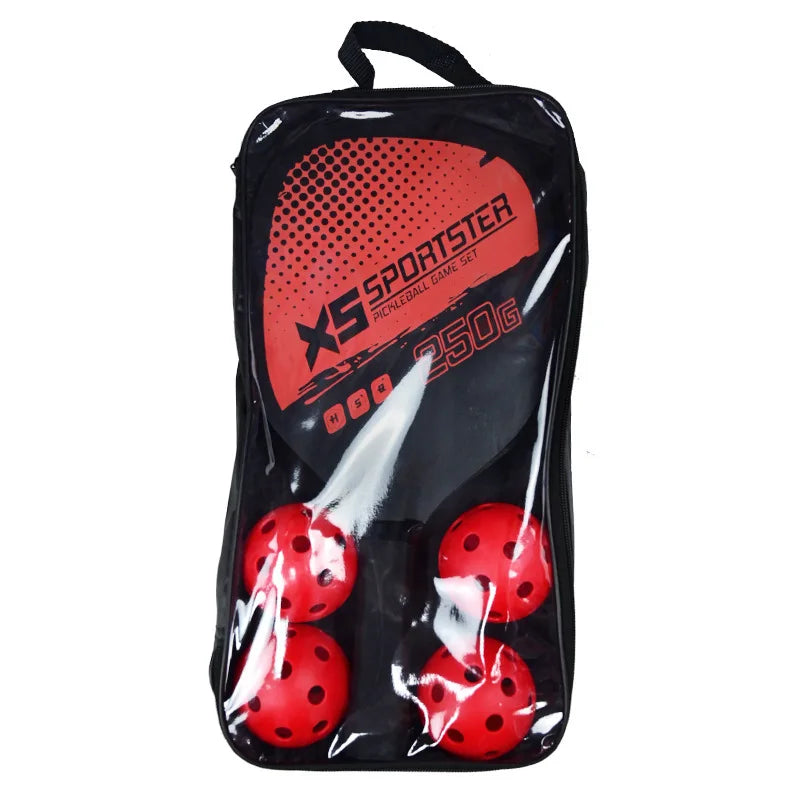 Ultimate Beginner Pickleball & Beach Tennis Paddles Set with 4 Balls – Outdoor Sports Fitness Combo for All Skill Levels