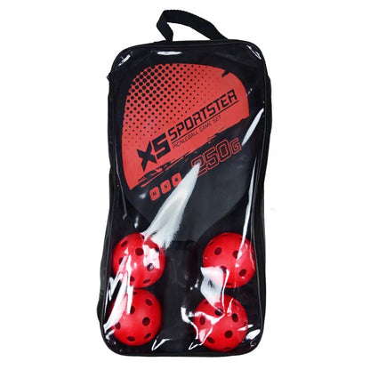 Ultimate Beginner Pickleball & Beach Tennis Paddles Set with 4 Balls – Outdoor Sports Fitness Combo for All Skill Levels