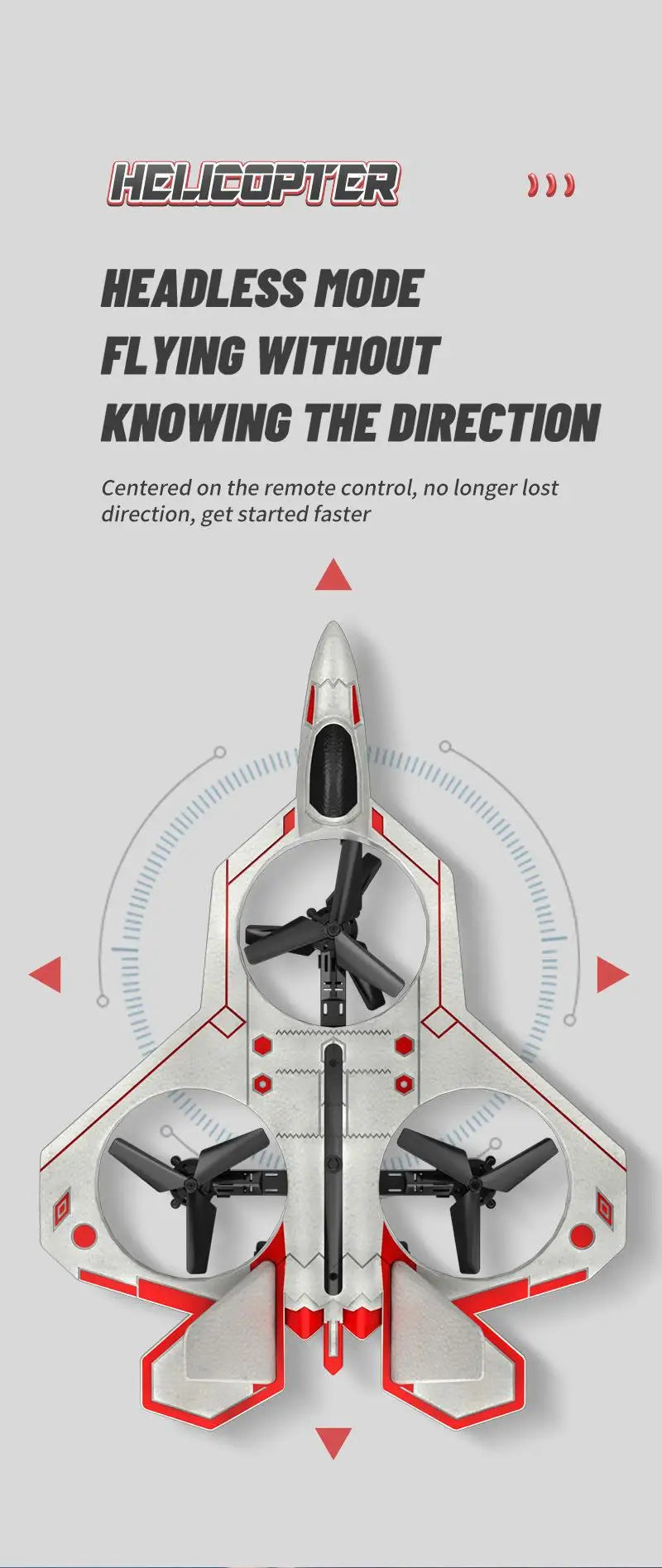 Drone Stunt Fighter Aircraft Model Four-axis Aircraft Remote Control Aircraft Foam Aircraft Roll Rotation Suspension