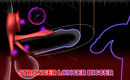 HESEKS Vibrating Cock Ring Penis Ring for Men Ejaculation Delay Rose Vibrator Clitoral Stimulator Penis Cockr Sex Toy for Couple