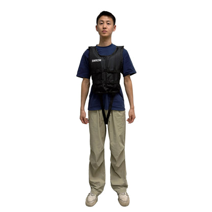 Life Jacket for Adults Kids, Life Vests with Legs Straps, Surf Lifeguard, Water Sports Kayaking Swimming SUP Safety PFD