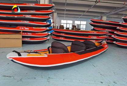 3-Person Fiberglass Inflatable Kayak For River Lake Sea & Ocean Fishing Multi-Use Rowing Boat And Canoe