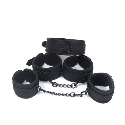Sex Toys for Couple BDSM Sex Bondage Set Erotic Adults Toys Handcuffs Ankle Cuffs Collar Sex Toy Kit Adults Game SM Products