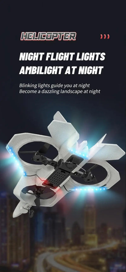 Drone Stunt Fighter Aircraft Model Four-axis Aircraft Remote Control Aircraft Foam Aircraft Roll Rotation Suspension