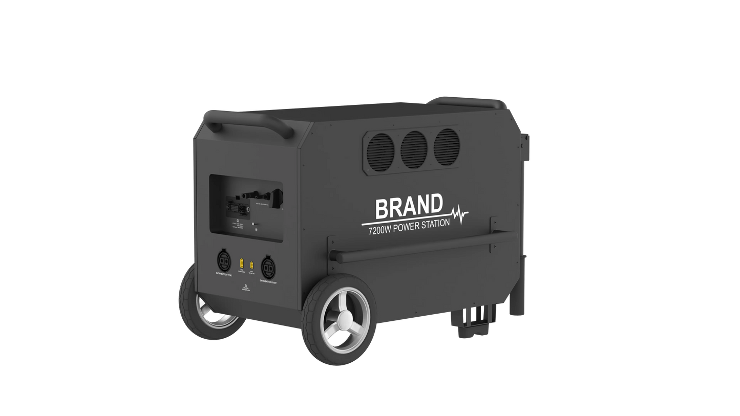 Portable Power Station Large Capacity 9792Wh UPS Battery LiFePO4 7200W Dual-Voltage Solar Generator Pure Sine Wave Inverter Car