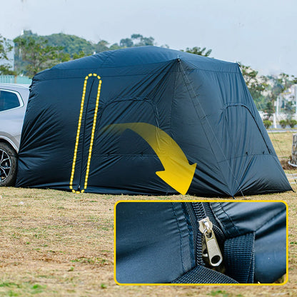 Universal SUV Camping Tent with Spacious Awning Waterproof Car Tent Easy Setup for Backpacking Traveling  Outdoors Car tail tent