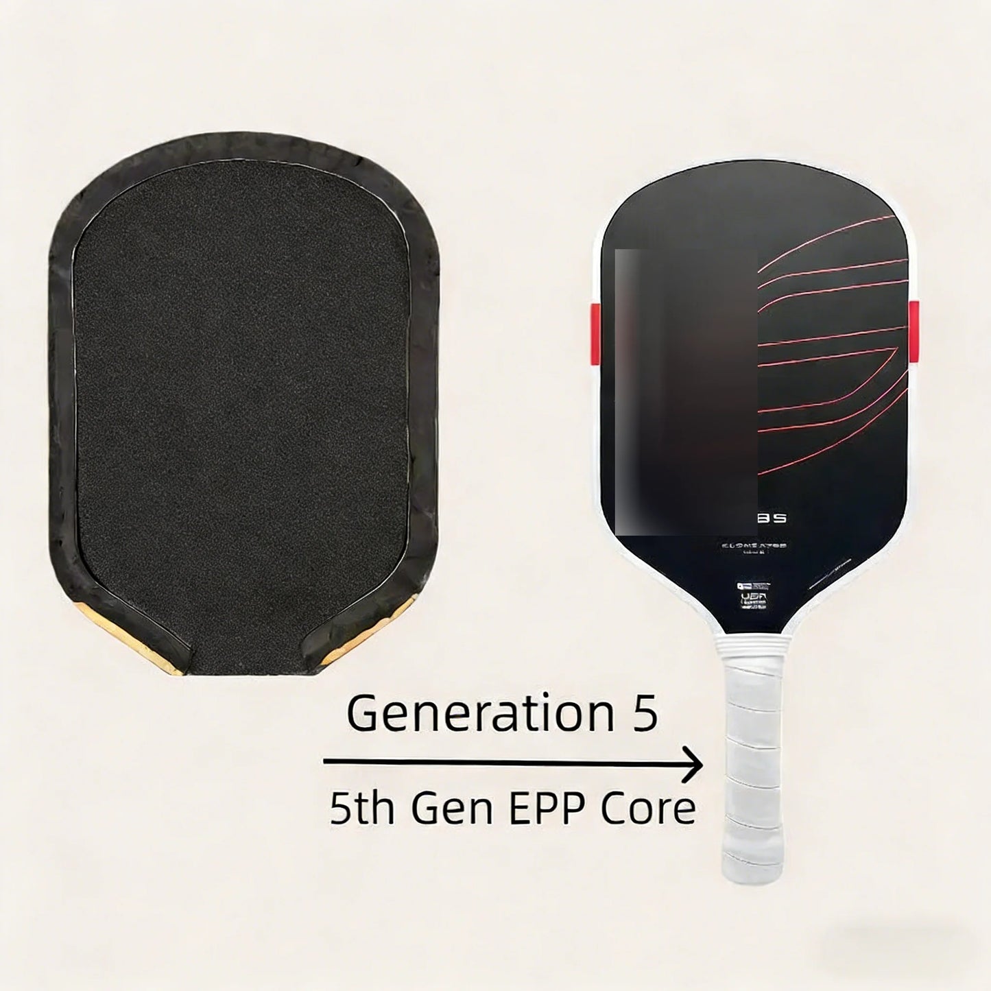 Boom Core EPP Pickleball Paddle for All Levels, Power & Explosiveness, Great Feel, High Forgiveness & Stable Play