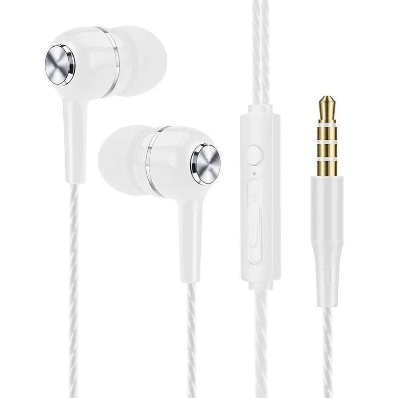Universal 3.5mm Wired Earphones In Ear Headset HIFI Heavy Bass Earbuds Sports Headset 3D Stereo Music Headphone With Microphone