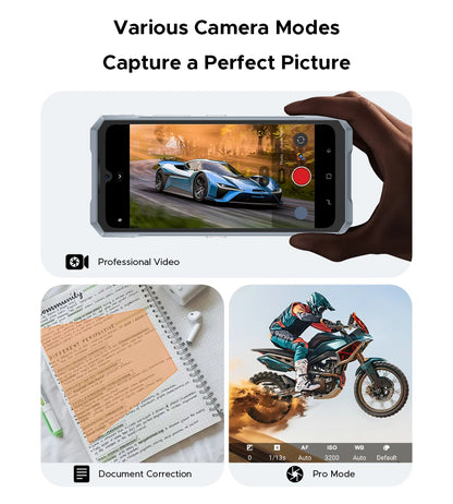 World Premiere DOOGEE Blade GT Pro 5G Rugged Phone LED Light Effect 12GB 512GB 10.5mm Ultra-thin 100MP AI Camera 5800mAh Battery