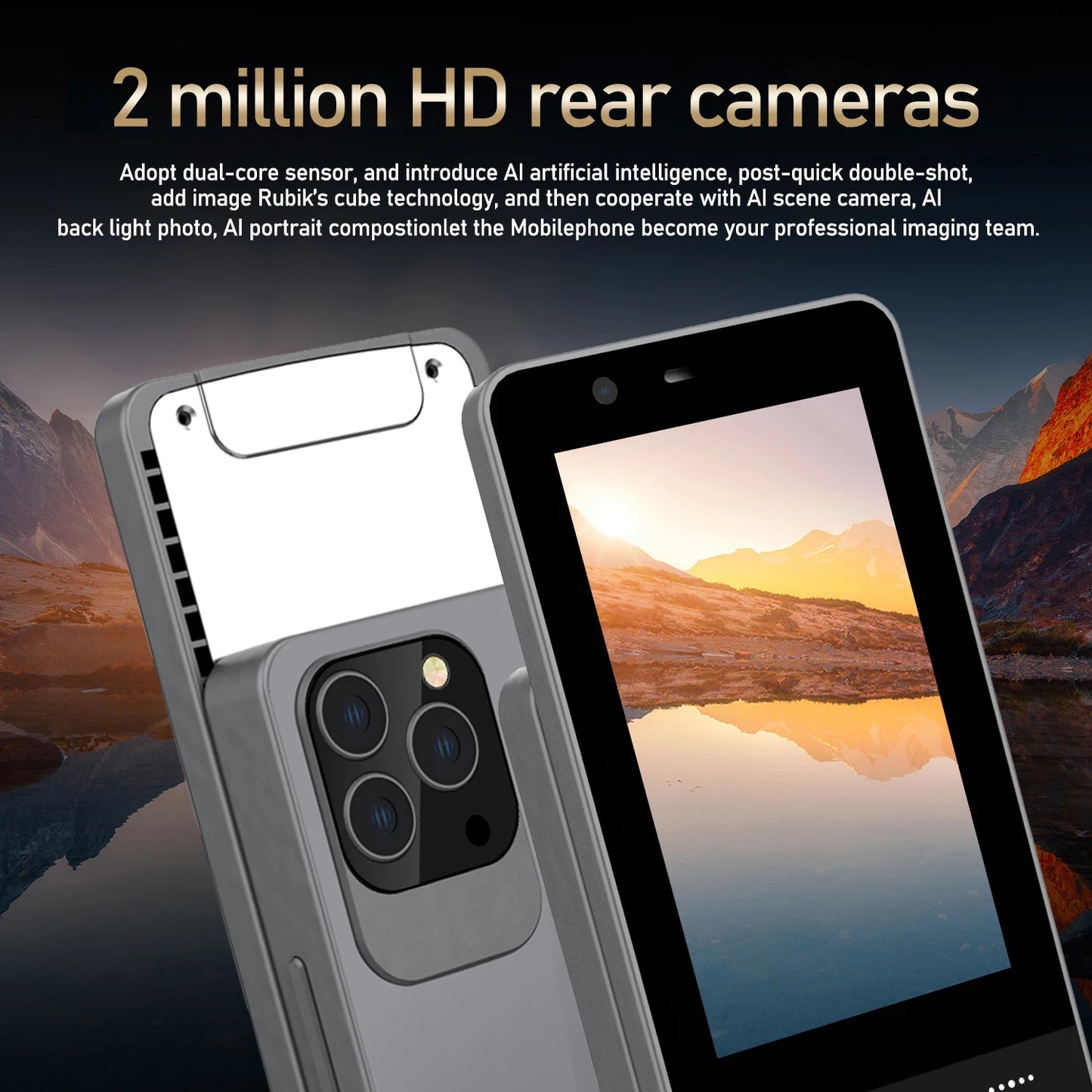 Function phone,smart phone,slider phone,button phone,2+16GB,4.0inch screen,button touch screen two-in-one,1900mAh portable phone