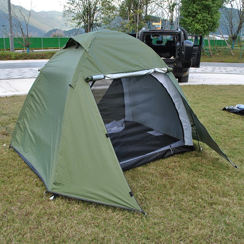 Camping Tent with Rainfly, 2, 3 Person Tent, Set up in 10 Mins, Weatherproof Tent for Camping, Festivals, Backyard, 2 Layers