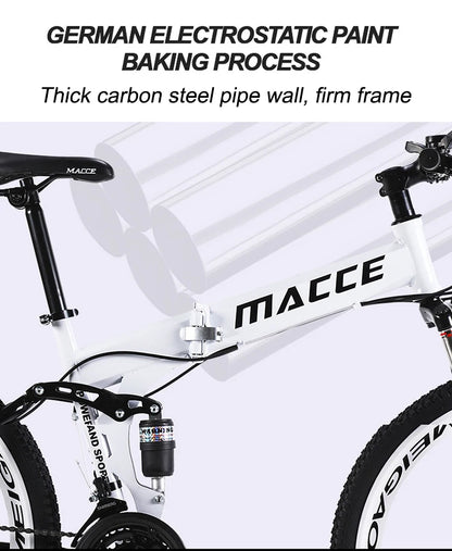 Eco-friendly 26 Inch Size Wheel Folding Bike Cycling Steel Frame Folding Mountain Bicycle