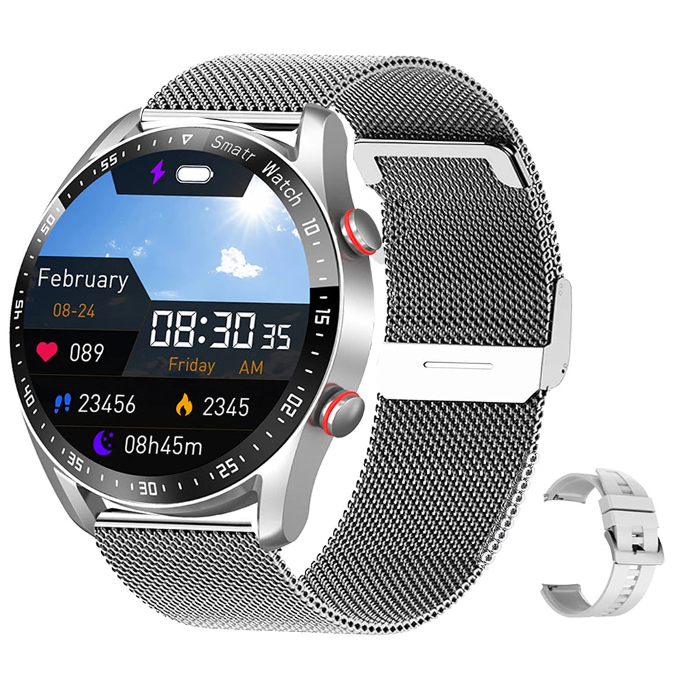 ECG+PPG Bluetooth Call Smart Watch Men Laser Health Blood Pressure Fitnes Sports Watches Man Sports Waterproof Smartwatch