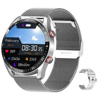 ECG+PPG Bluetooth Call Smart Watch Men Laser Health Blood Pressure Fitnes Sports Watches Man Sports Waterproof Smartwatch