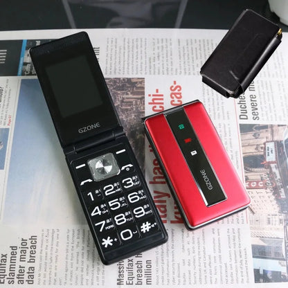 Low Price 2G GSM Folde Phone For Elderly Push-Button Durable Battery Quick Dial Loud Voice Two Sim Unlocked Foldable Cellphone