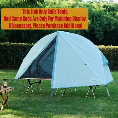 Outdoor Camping Off-The-Ground Tent Portable Single Tent Aluminum Alloy Folding Mosquito Net Fishing Tent