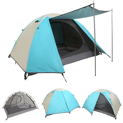 Outdoor Camping, Double Deck, Rainstorm Proof, Wind Proof, Thickened Climbing, Super Light, Hand In Hand, Camping Tent
