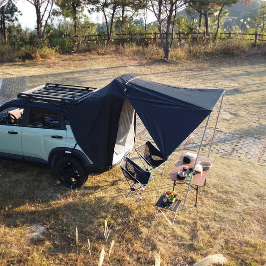 SUV Tailgate Tent Outdoor Camping Waterproof Anti-mosquito Self-driving Trip Rear Tent Overnighting in the Car Sleep in Vehicles