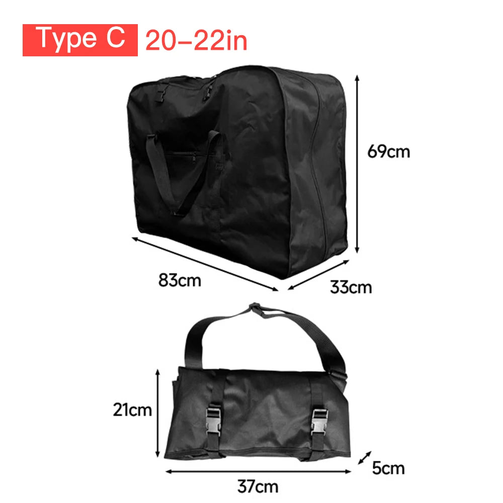 Folding Bike Travel Bag Bicycle Portable Transport Carrying Case for 14-16 inch / 20-22 inch / 21-26 inch Bycicle Accessories