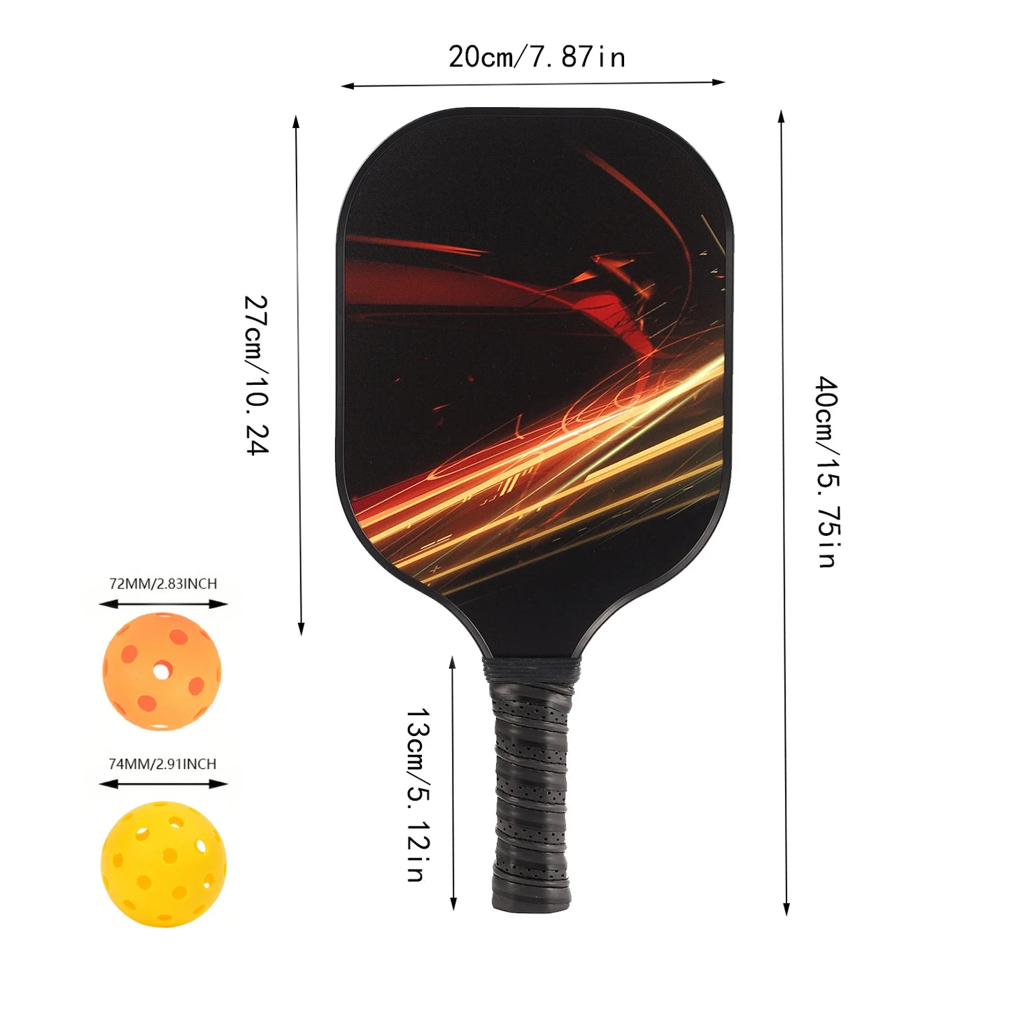 Pickleball Paddle Carbon Fiber USAPA Approved Pickleball Set Sports 6 pieces with packaging Outdoor Beach Tennis Racket