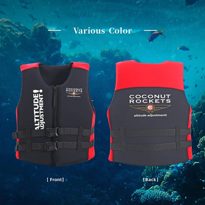 Life Jacket for Adults, Water Sports Safety Vests, Surf Lifeguard, Kayaking and Water Sports, 120 kg