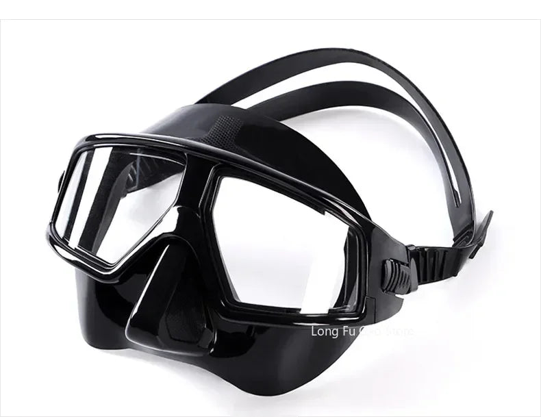 Freediving Mask Half Face Light Weight Low Volume Free Diving Goggles Silica Gel Diving Equipment