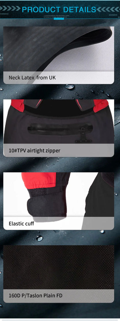 Dry diving suits, kayaking, paddleboarding and other water sports waterproof quick-drying clothing are all waterproof