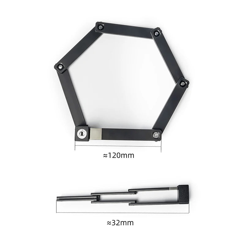 Keep Cycles Safe with OFFBONDAGE Durable Folding Bike Lock; Anti-Theft Security for Motorcycles, Electric Bikes & Scooters
