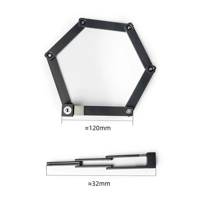 Keep Cycles Safe with OFFBONDAGE Durable Folding Bike Lock; Anti-Theft Security for Motorcycles, Electric Bikes & Scooters