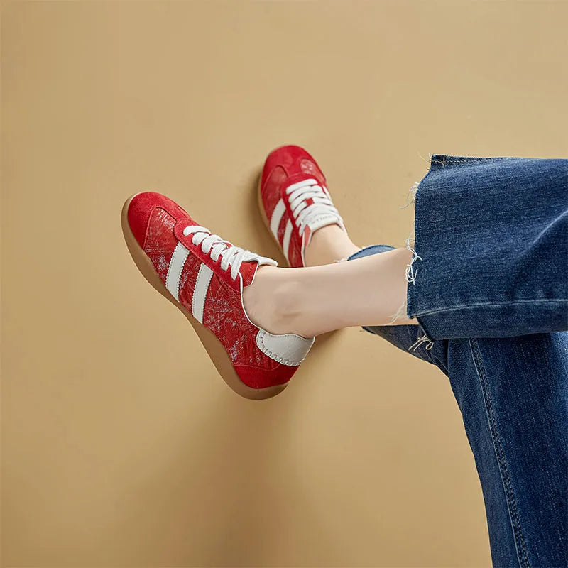 AIYUQI 2026 New Spring and Autumn Women's sneakers  Flats Dexun Women Shoes Genuine Leather, Stylish, Non-slip female Shoes