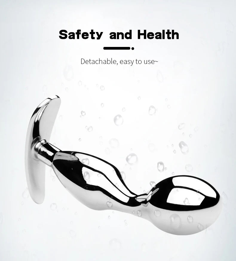 Metal Anchor Base Anal Plug outdoor Butt Plug Stainless Dildos Women'S Vaginal Plug Adult Couple Gay Masturbating Intimate Toys