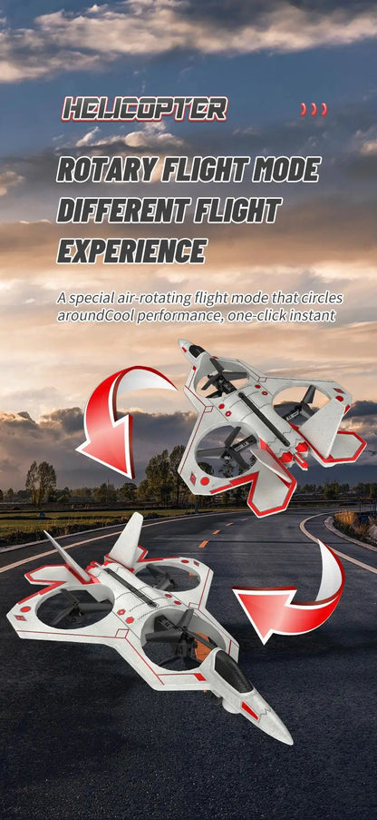Drone Stunt Fighter Aircraft Model Four-axis Aircraft Remote Control Aircraft Foam Aircraft Roll Rotation Suspension