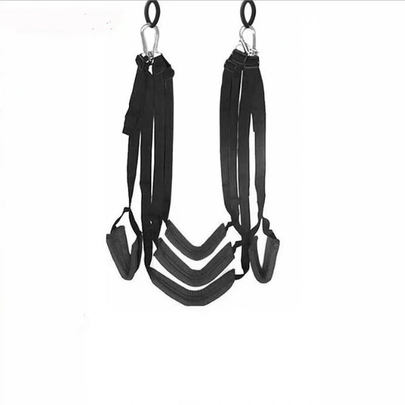 Sex Product Love Sex Swing 5-pad  Soft Material Hanging Door Swing Portable Thigh Restraint Sling Swing Sex Toys For Couple